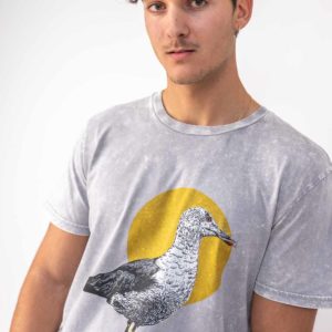 Camiseta gaivota gris